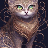 (121)mythische wezens kat