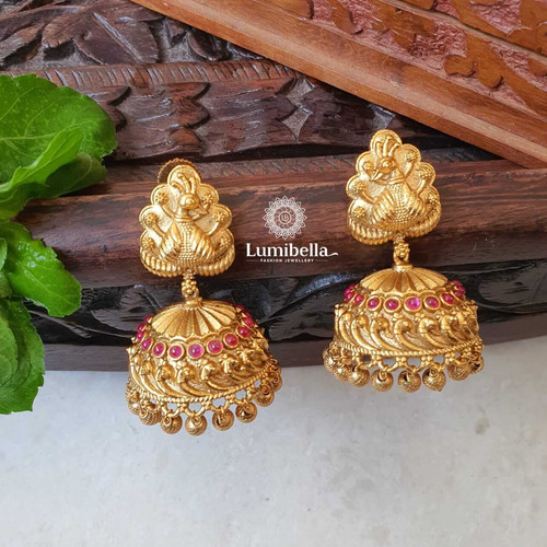 Jhumkas Earrings Gold.jpg