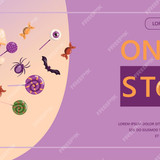 vector banner halloween cartoon template design advertising sales party invitations set halloween fl