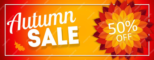shiny autumn leaves sale banner business discount card vector illustration 118124 11865.jpg