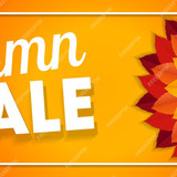shiny autumn leaves sale banner business discount card vector illustration 118124 11865