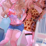  enoshima junko and takamaki anne danganronpa and 4 more drawn by kokomi aniesuakkaman sample 6bb5ae