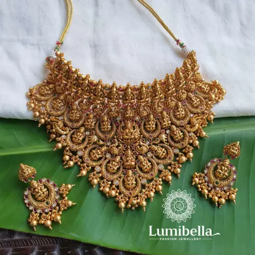 South Indian Bridal Traditional Choker.webp
