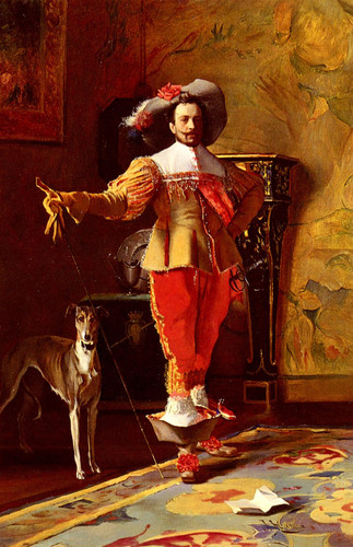 Hamza Johann A cavalier And His Hound