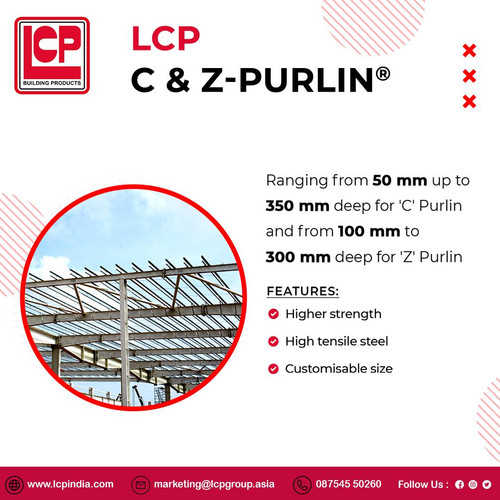 A solid foundation is the key to achieving strength and reliability, and this is what LCP C and Z purlins represent. These profiles, when used in construction, provide a strong, durable, and corrosion-proof structure that lasts for a long time. Made of galvanized steel, our products reduce the costs of maintenance and repair, making them an economical choice for construction projects. LCP India is the best steel purlin manufacturer in Telangana.

For More Information:-
Contact us: (+91) 87545 50260
Mail us: lcpindia@lcpgroup.asia
Visit Us: https://lcpindia.com/telangana/c-z-purlin-manufacturer