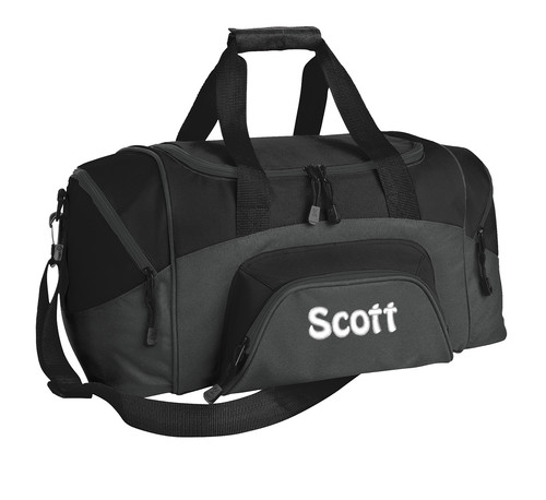 BG990S Duffel Bag Personalized Black Dark Charcoal.jpg