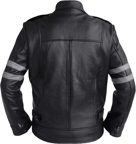 Marzz Store Mens RE6 Classic Resident Evil Leon Kennedy Gamer Faux Leather Jacket 1.jpg