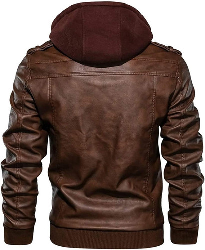 Mens Vintage Style Motorcycle Removeable Hood Leather Biker Jacket 2.jpg