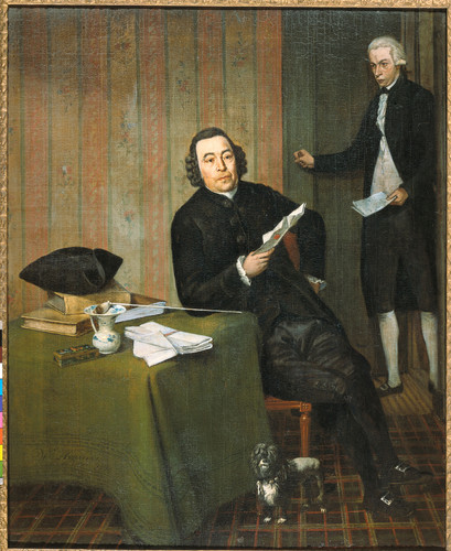 Hendriks, Wybrand Wernerus Kohne (1725 88). Нотариус из Харлема, с своим слугой Jan Bosch, 1787, 63 