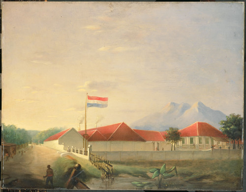 Hesselaar, H.Th. Фабрика на Яве, 1851, 43 cm х 54 cm, Дерево, масло
