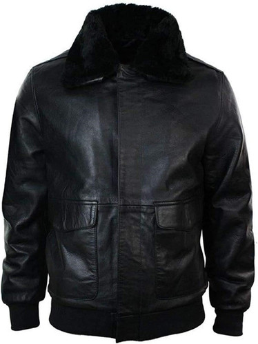 Mens Aviator Air Force Flying Pilot G1 Bomber Leather Jacket 1.jpg