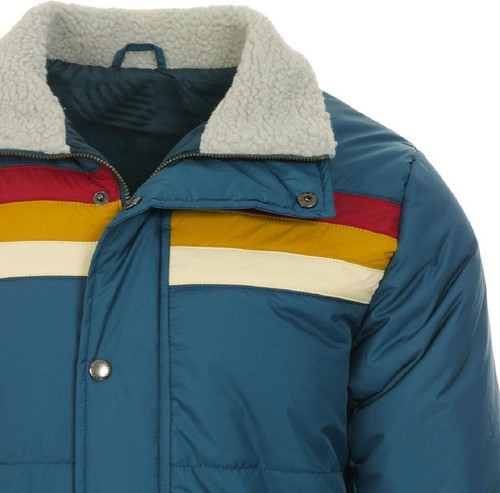 Marzz Store Men s Ski Jacket Retro Bomber Style with Padded Quilting Lightweight Winter Outerwear 2.jpg