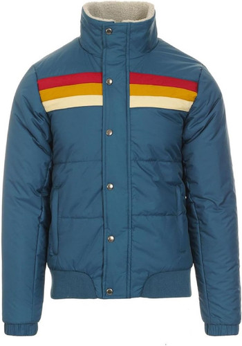 Marzz Store Men s Ski Jacket Retro Bomber Style with Padded Quilting Lightweight Winter Outerwear 1.jpg