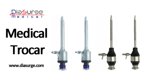 A medical trocar is a three-sided pointed shaft medical device that is used to insert into bone marrow, artery, vein, and body cavity. 
https://bit.ly/2Xa09pC
