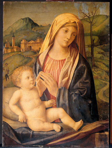 Rondinello, Nicolo (приписывается) Мария с младенцем, 1525, 77 cm х 57 cm, Дерево, масло