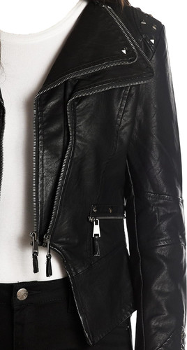 Olivia Miller Women s Classic Plus Size Faux Leather Jacket Rivet Lapel Jacket 4.jpg
