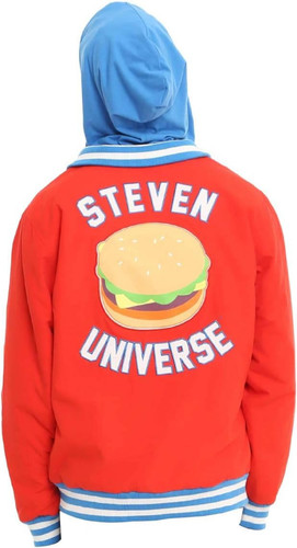 Mens Steven Universe Red Varsity Jacket Baseball Fleece Hoodie 1.jpg