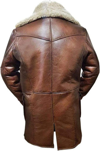 Mens Tom Hardy Military Style Dark Knight Off White Fur Shearling Brown Leather Bane Coat 2.jpg