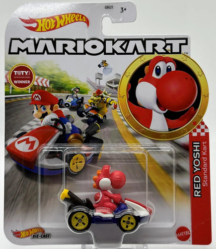 Машинка Hot Wheels Red Yoshi 2020 Character Cars Mario Kart GPD90.jpg