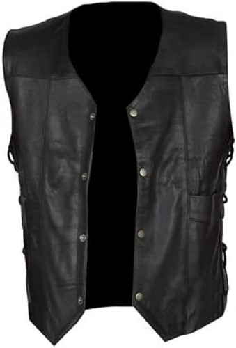 Side Laces Angel Wings Leather Vest Motorcycle Biker Riding Club Vest Halloween Cosplay 1.jpg