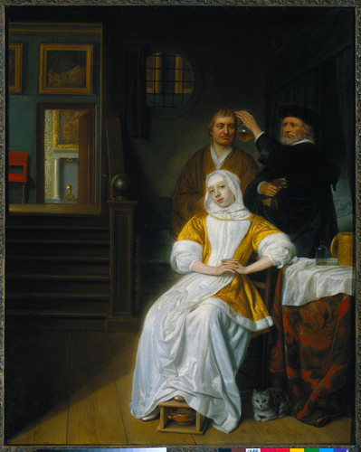 Hoogstraten, Samuel van Бледная дама, 1678, 69,5 cm х 55 cm, Холст, масло