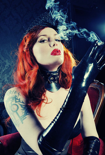 Latex fetish Smoking mistress jerk Benjamin Fiegl.jpg