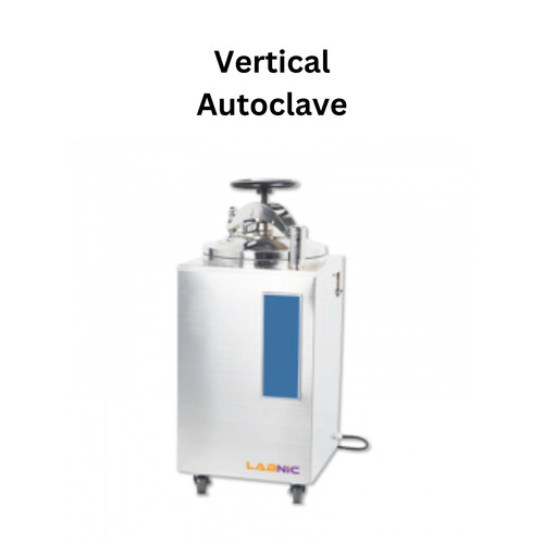A vertical autoclave is a type of pressure chamber used in medical, microbiological, and chemical laboratories for sterilization. Unlike horizontal autoclaves, where items are loaded on a tray that slides into the chamber, vertical autoclaves have a chamber with a door at the top, and items are loaded into baskets or racks that are lowered into the chamber.