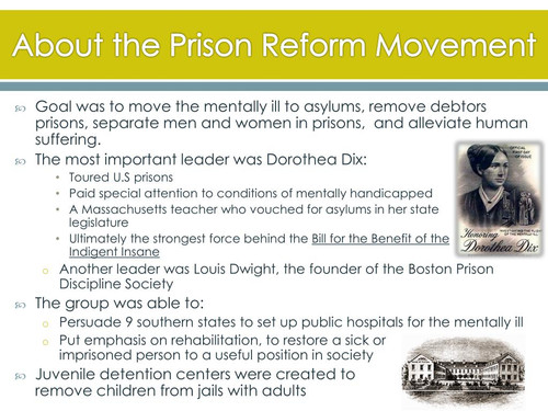 about the prison reform movement l