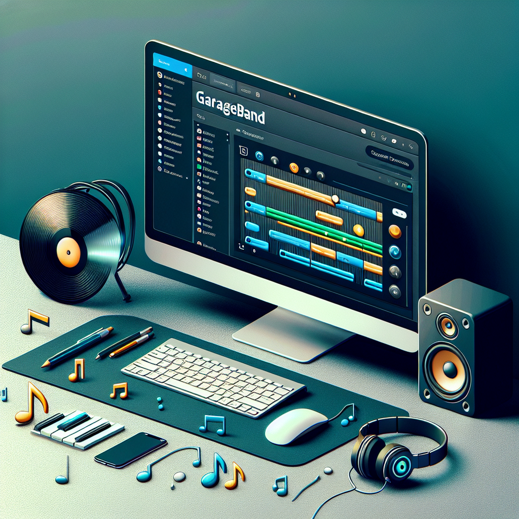 GarageBand for Windows download showcasing the user-friendly interface and music editing tools