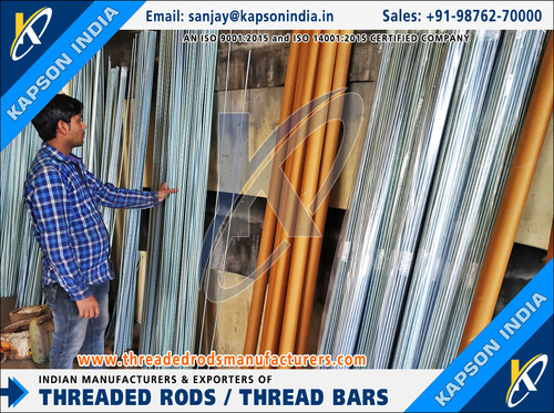 Grade 4.8, 6.8, 8.8 Threaded Rods manufacturers exporters in India http://www.threadedrodsmanufactur.jpg