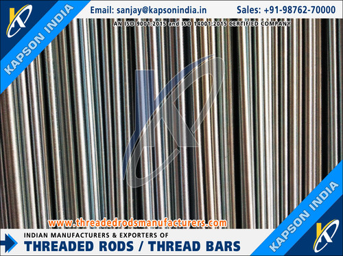 Fully Threaded Rods & Bars manufacturers exporters in India http://www.threadedrodsmanufacturers.com.jpg