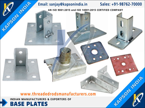 Base Plataes manufacturers exporters in India http://www.threadedrodsmanufacturers.com +91-987627000.jpg