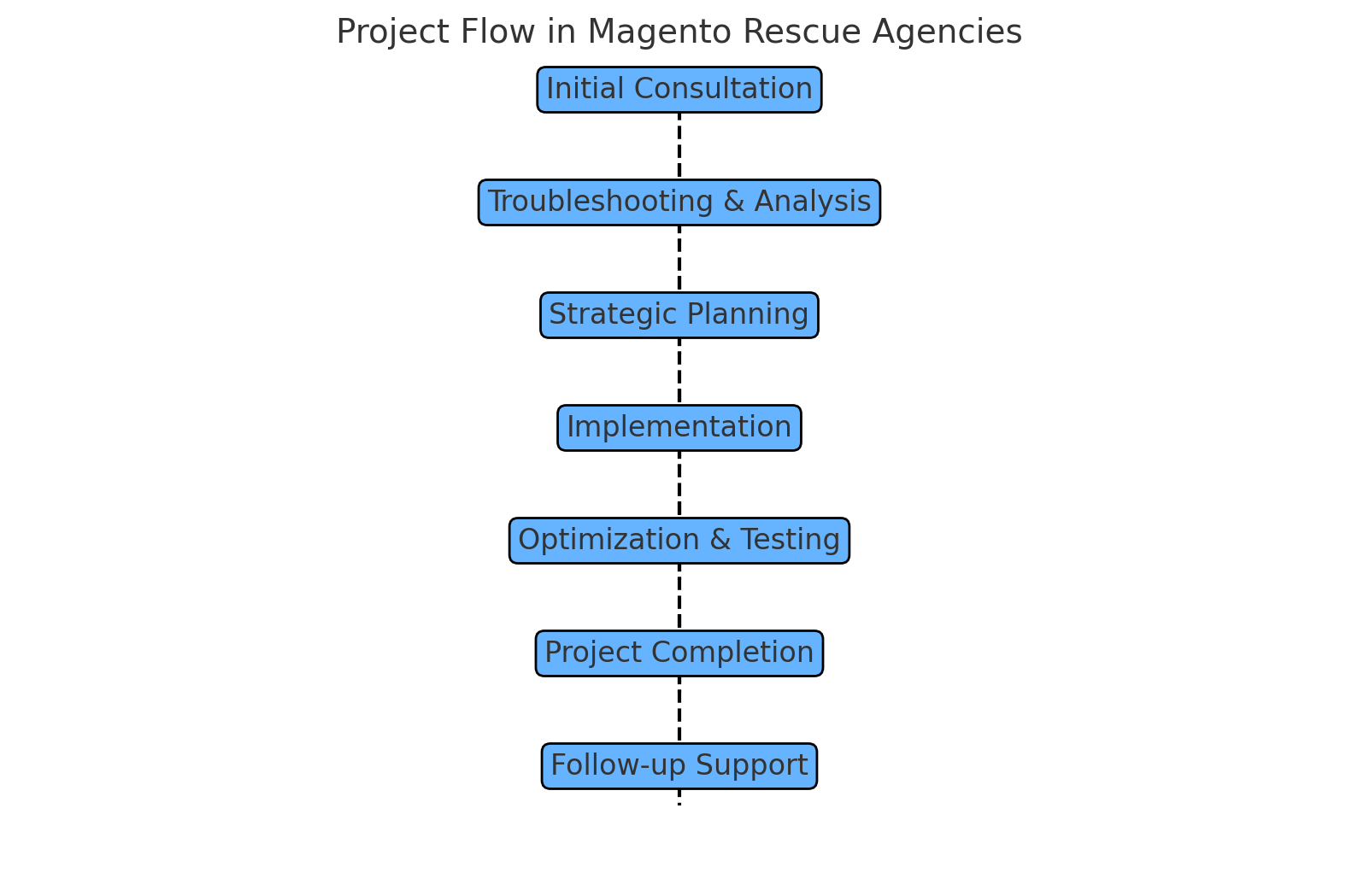 Process Flow in Magento Rescue Agencies