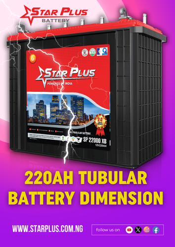 220AH Tubular Battery Dimension - Star Plus Battery.png