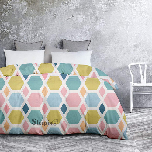 Pink Green Pentagon Print 2.jpg