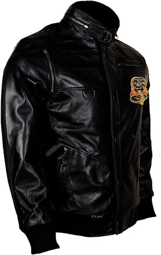 Johnny Lawrence Cobra Kaii Karate Kid Costume Jacket Red Or Black Leather Jackets For Halloween 1