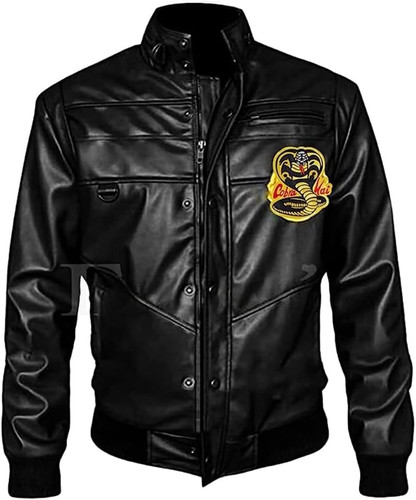 Johnny Lawrence Cobra Kaii Karate Kid Costume Jacket Red Or Black Leather Jackets For Halloween 2