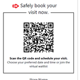 QR Code Safely book your