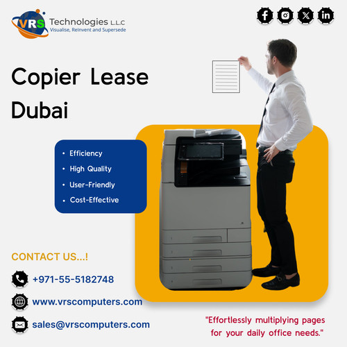 VRS Technologies LLC offers the most cost-effective Copier Lease Dubai deals. Enhance your office efficiency with our reliable and affordable leasing solutions. For more information, reach out to us at +971-55-5182748 and discover how we can help you save.

Visit: https://www.vrscomputers.com/computer-rentals/printer-rentals-in-dubai/