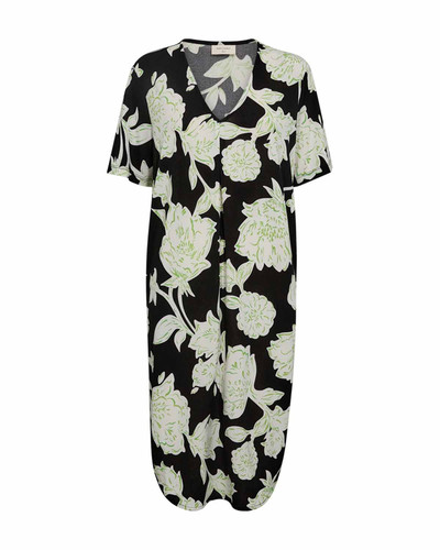 packshot 2 203702 7081 Front 1 FQFLOI DRESS Black w. BUD GREEN ny.jpg