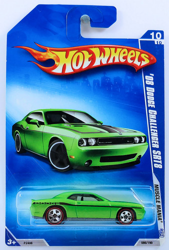 Машинка Hot Wheels '08 Dodge Challenger SRT8 2009 Muscle Mania (#086) 5sp P2406 5sp.jpg