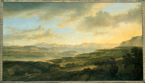 Hackaert, Jan Цюрихское озеро, 1666, 82 cm х 145 cm, Холст, масло
