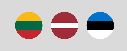 illustration of baltic countries flags in circle shape on light gray background flag symbol of lithu.jpg