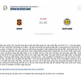 soi keo bong da tay ban nha vs scotland