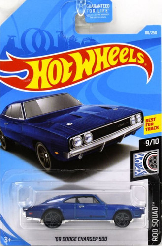 Машинка Hot Wheels '69 Dodge Charger 500 2019 Rod Squad (#080) FYD94.jpg