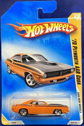 Машинка Hot Wheels '70 Plymouth AAR Cuda 2009 New Models (#029) orange N4032 o.jpg