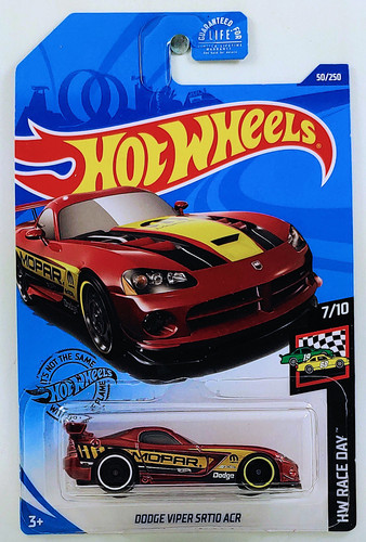 Машинка Hot Wheels Dodge Viper SRT10 ACR 2020 Race Day (#050) MOPAR GHC54.jpg