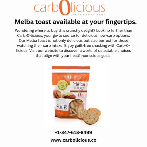 Melba toast available at your fingertips.