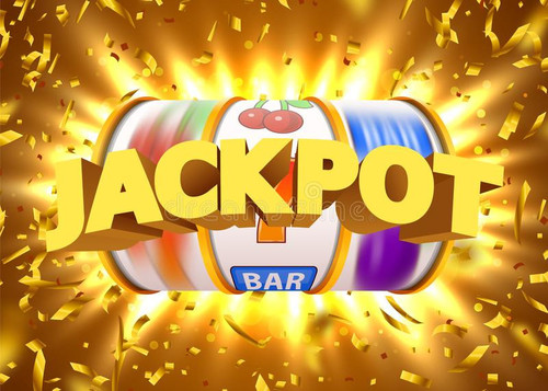 golden slot machine flying golden confetti wins jackpot big win concept golden slot machine flying g.jpg