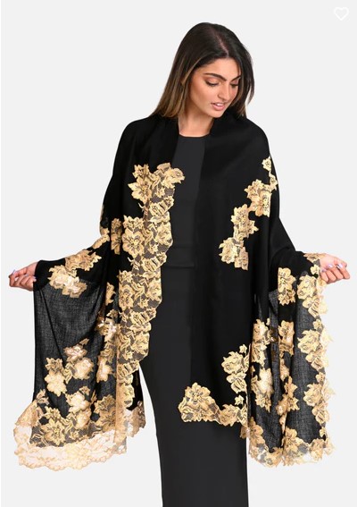 Black Cashmere Scarf.1